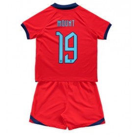 Baby Fußballbekleidung England Mason Mount #19 Auswärtstrikot WM 2022 Kurzarm (+ kurze hosen)